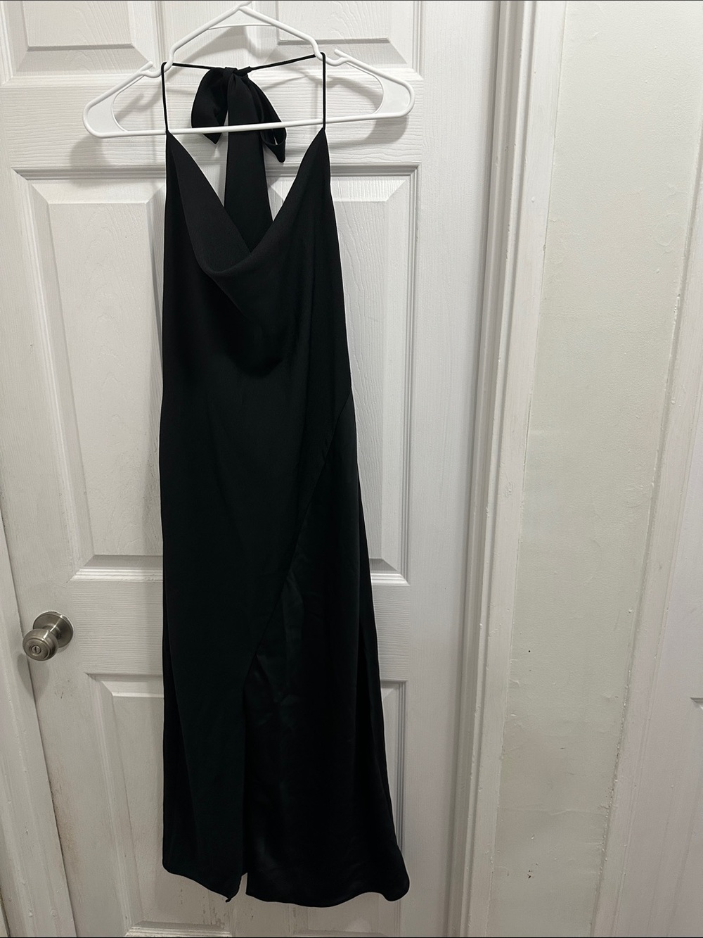 Cushnie x Target Black Halter Dress Split in front